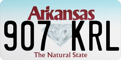 AR license plate 907KRL