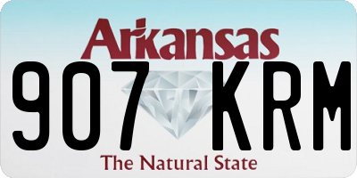 AR license plate 907KRM