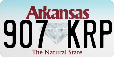 AR license plate 907KRP