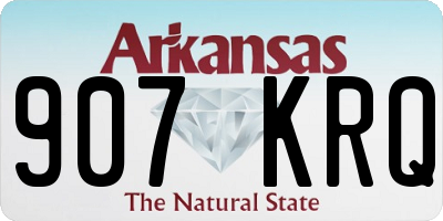 AR license plate 907KRQ