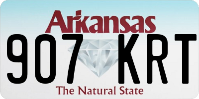 AR license plate 907KRT