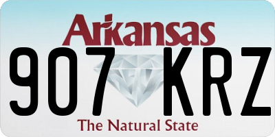 AR license plate 907KRZ