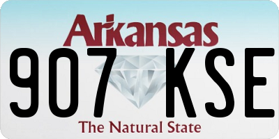AR license plate 907KSE