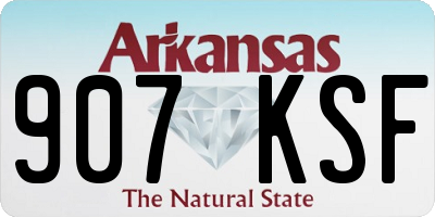 AR license plate 907KSF