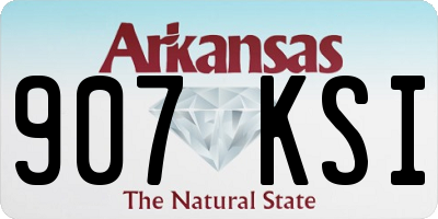 AR license plate 907KSI