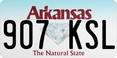 AR license plate 907KSL