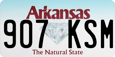 AR license plate 907KSM
