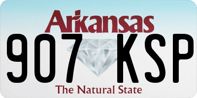 AR license plate 907KSP