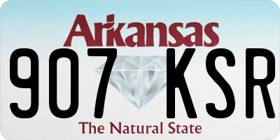 AR license plate 907KSR