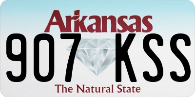 AR license plate 907KSS
