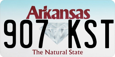 AR license plate 907KST