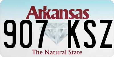 AR license plate 907KSZ