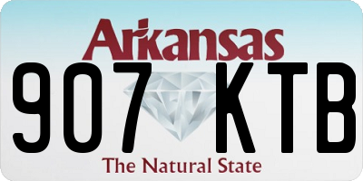 AR license plate 907KTB