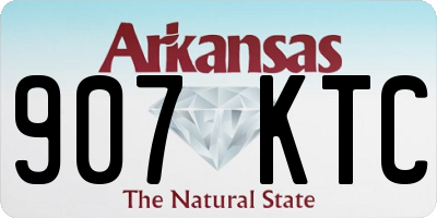 AR license plate 907KTC