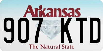 AR license plate 907KTD