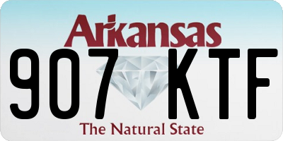 AR license plate 907KTF