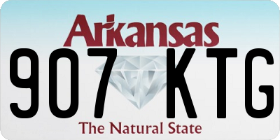 AR license plate 907KTG