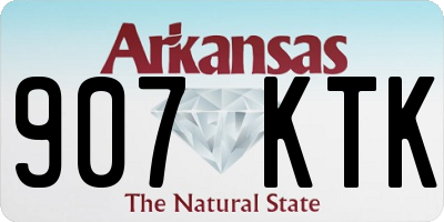 AR license plate 907KTK