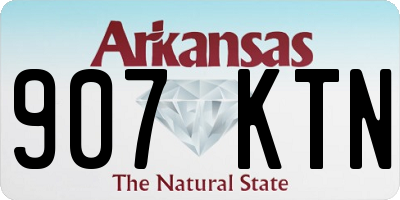 AR license plate 907KTN
