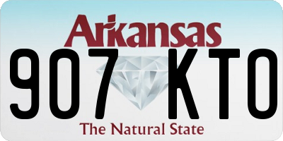 AR license plate 907KTO