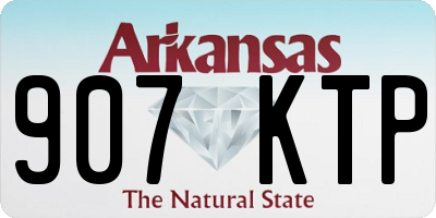 AR license plate 907KTP