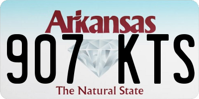 AR license plate 907KTS