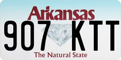 AR license plate 907KTT