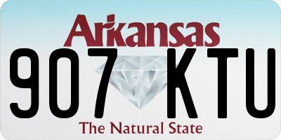 AR license plate 907KTU
