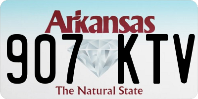 AR license plate 907KTV