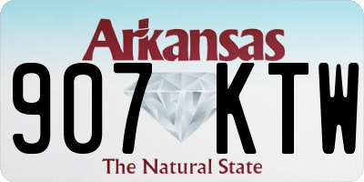 AR license plate 907KTW
