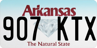 AR license plate 907KTX