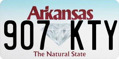 AR license plate 907KTY