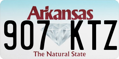 AR license plate 907KTZ