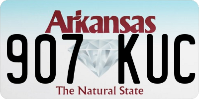 AR license plate 907KUC