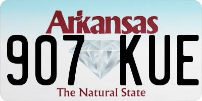 AR license plate 907KUE