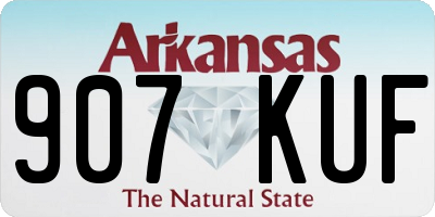 AR license plate 907KUF