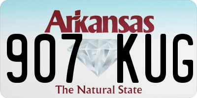 AR license plate 907KUG