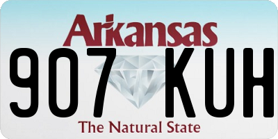 AR license plate 907KUH