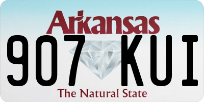 AR license plate 907KUI