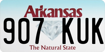 AR license plate 907KUK