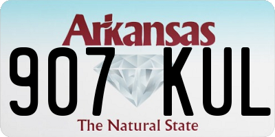 AR license plate 907KUL