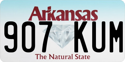 AR license plate 907KUM