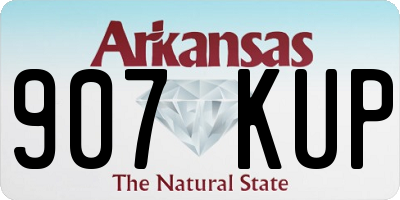 AR license plate 907KUP