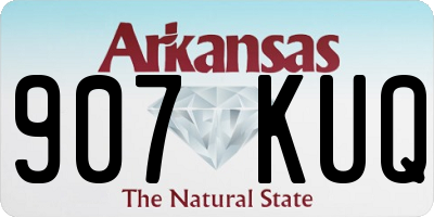 AR license plate 907KUQ