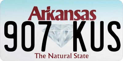 AR license plate 907KUS