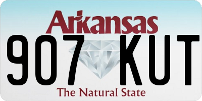 AR license plate 907KUT