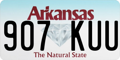 AR license plate 907KUU