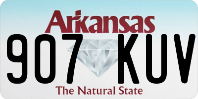 AR license plate 907KUV
