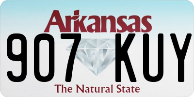 AR license plate 907KUY