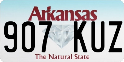 AR license plate 907KUZ